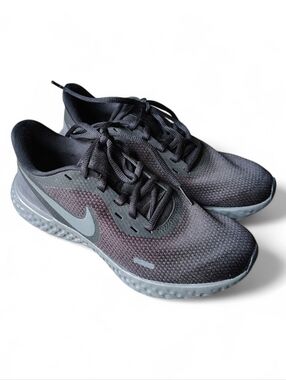 Nike Women’s Black and Dark Gray Athletic Running Sneakers
